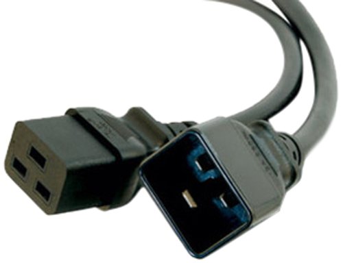 C2G/Cables To Go 10341 14AWG 250 Volt Power Cord (IEC C14 to IEC C15) Black (6 Feet)