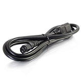 C2G 10340 14 AWG 250 Volt Power Cord - IEC C14 to IEC C15, TAA Compliant, Black (3 Feet, 0.91 Meters)