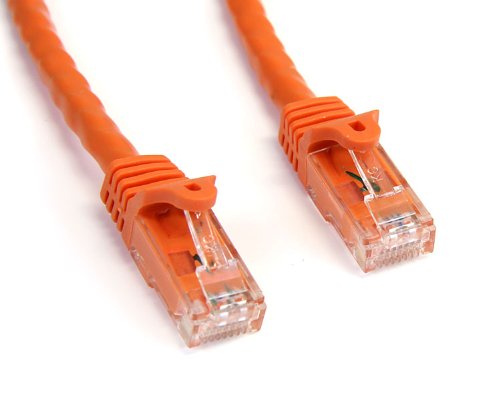 StarTech.com N6PATCH10OR Gigabit Snagless RJ45 UTP Cat6 Patch Cable, 10-Feet (Orange)