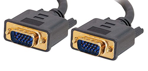 C2G 28247 VGA Cable - Flexima VGA Monitor Cable M/M, in-Wall CL3-Rated, Black (50 Feet, 15.24 Meters)