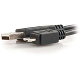 C2G 27362 Micro USB Cable - USB 2.0 A Male to Micro-USB A Male Cable, Black (6.6 Feet, 2 Meters)