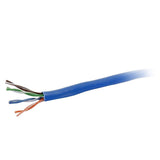 C2G 56015 Cat6 Bulk Unshielded (UTP) Ethernet Network Cable with Solid Conductors, Riser CMR-Rated, TAA Compliant, Blue (500 Feet, 152.4 Meters)