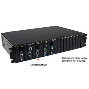 StarTech.com 10/100 Mbps Single Mode Fiber Media Converter SC 30 km - 2 Port(s) - 1 x SC - Twisted Pair, Fiber - 30km - Desktop, Rack-mountable