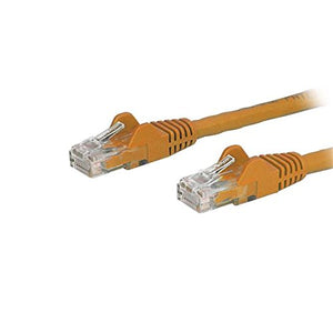 StarTech.com Cat6 Patch Cable - 1 ft - Orange Ethernet Cable - Snagless RJ45 Cable - Ethernet Cord - Cat 6 Cable - 1ft (N6PATCH1OR)