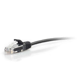 C2G 01053 Cat5e Cable - Snagless Unshielded Slim Ethernet Network Patch Cable, Black (6 Inches)