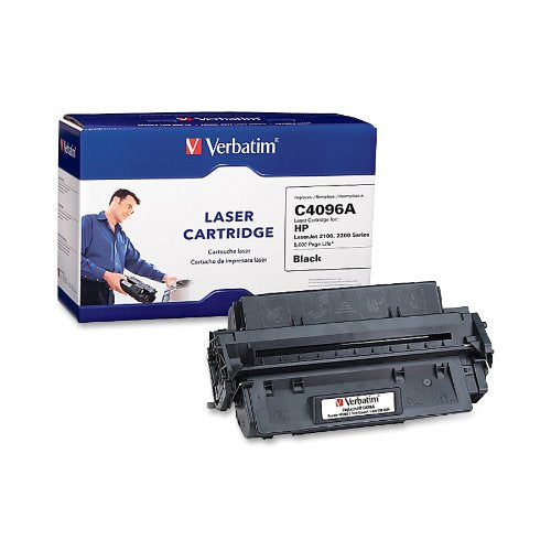 Verbatim HP C4096A Remanufactured Laser Toner Cartridge, Black 93869