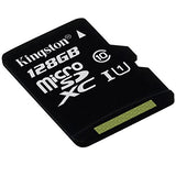 Kingston Technology Class 10 128GB Micro SDXC Memory Card with Adapter