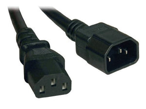 Computer Power Extension Cord 13a, 16awg (Iec-320-C14 to Iec-320-C13) 2-Ft.