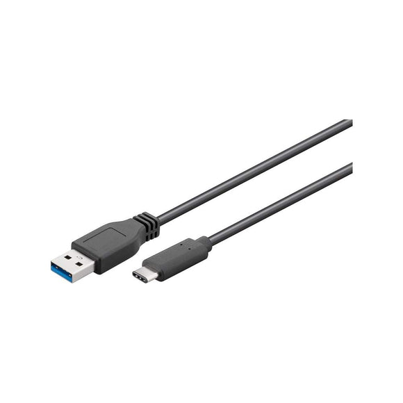 Manhattan Hi-Speed USB C Device Cable, USB 2.0, Type-A Male to Type-C Male, 480 Mbps, 1 Meter (3 Feet), Black