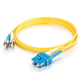 10M Duplex Fiber Smf Sc/st 9/125 PVC Yellow Patch Cord