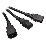 Tripp Lite P004-006-2C13 6 Feet C14 to 2 x C13 18AWG Power Extension Splitter Cable