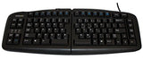 Key Ovation Goldtouch Adjustable Keyboard for PC, Us English Legends, Black, Usb