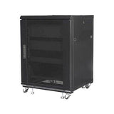 TECHly I-CASE AV-2115BKTY Floor Networking Cabinet, Vented, Audio and Video Floor Cabinet