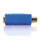 Bi-Directional S-Video Female to RCA Female Video Adapter