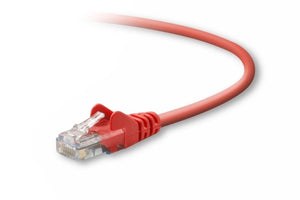 Belkin Patch Cable - RJ-45 (m) - RJ-45 (m) - 2 ft - UTP ( Cat 5E ) - Red