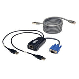 Tripp Lite KVM Switch USB Server Interface Unit Virtual Media HD15 USB RJ45 (B078-101-USB2)