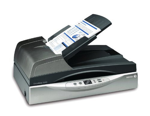 Xerox Documate 3640 Legal Sized Flatbed/Adf Departmental Scanner. 80-Pg Automa