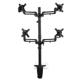 TRIPP LITE Quad Display LCD Flex Arm Desk Mount Clamp 13-Inch-27-Inch Flat Screen