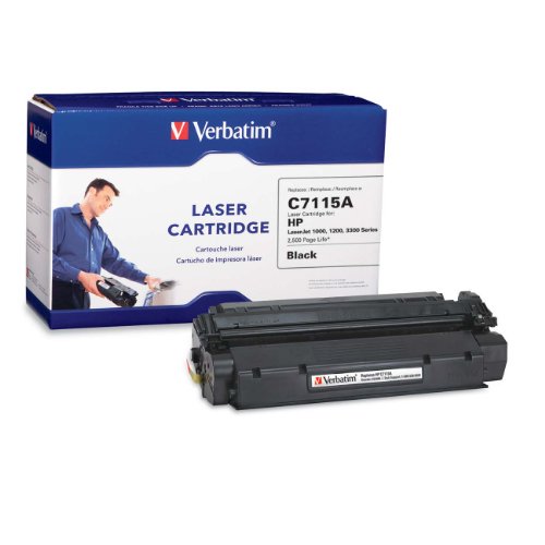 Verbatim HP C7115A Remanufactured Laser Toner Cartridge, Black 94466