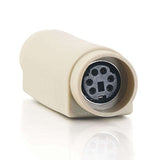 C2G 21726 PS/2 6-Pin Mini Din F/F Gender Changer/Coupler, Beige