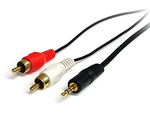 Startech MU6MMRCA 6 ft. PC to Stereo Component Cable 3.5mm Male to 2x RCA Male