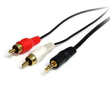 Startech MU6MMRCA 6 ft. PC to Stereo Component Cable 3.5mm Male to 2x RCA Male