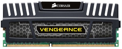 Corsair Vengeance 4 GB DDR3 1600 MHz PC3 12800 240-Pin DDR3 SDRAM Memory for Intel Core i3, i5, i7 and AMD Platforms, CMZ4GX3M1A1600C9