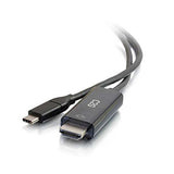 C2G 26889 USB-C to 4K UHD HDMI Audio/Video Adapter Cable (60Hz) Black (6 Feet, 1.82 Meters)