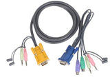 IOGEAR Micro-Lite Bonded All-in-One PS/2, VGA KVM Cable, 6 Feet. G2L5302P