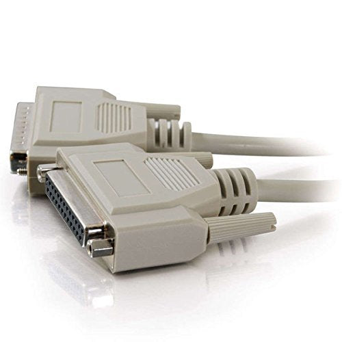 C2G 02660 DB25 M/F Serial RS232 Extension Cable, Beige (25 Feet, 7.62 Meters)