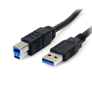 StarTech.com USB3SAB3BK SuperSpeed USB 3.0 Cable A to B M/M - 3-Feet (Black)