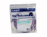 StarTech.com N6PATCH7PL Purple Gigabit Snagless RJ45 UTP Cat6 Patch Cable, 7-Feet