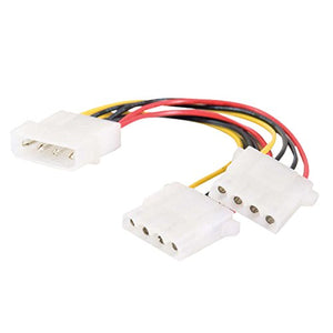 C2G 20413 One 5.25 Inch to Two 5.25 Inch Internal Power Y-Cable (14 Inch)