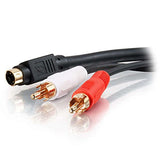 C2G 02325 Value Series S-Video + RCA Stereo Audio Cable, Black (50 Feet, 15.24 Meters)