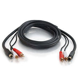 C2G 02309 Value Series S-Video + RCA Stereo Audio Cable, Black (6 Feet, 1.82 Meters)