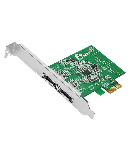 SIIG DP eSATA 6Gb/s 2-Port PCIe Host Adapter (SC-SA0M11-S1)