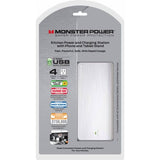 Monster Power® for Home Kitchen Power station with 3 USB ports, 4 outlets, 1080 Joules with Fireproof MOV technology