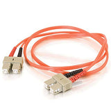 C2G 09167 OM1 Fiber Optic Cable - SC-SC 62.5/125 Duplex Multimode PVC Fiber Cable, Orange (32.8 Feet, 10 Meters)