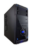 APEVIA X-DMR4-NW-BK X-Dreamer 4 ATX Mid Tower Case Solid Side Panel(no Window), LCD Temperature Display, USB2.0/USB3.0/HD Audio Ports, Hard Disk Hot Swap Bay for 3.5"/2.5" Drive, 1 x 120mm Rear Fan Included, up to 6 x Cooling Fan Space - Black