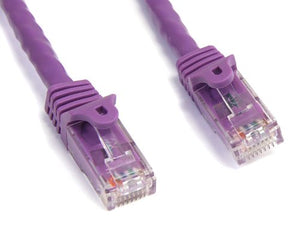 StarTech.com N6PATCH15PL Gigabit Snagless RJ45 UTP Cat6 Patch Cable, 15-Feet (Purple)