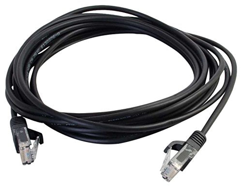 C2G 11-Feet Cat5e Snagless Unshielded (UTP) Slim Network Patch Cable, Black (01066)