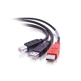 Cables to Go USB B to 2 USB a Male Y-Cable