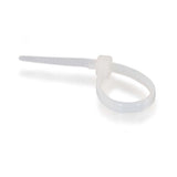 7.75in Releasable/Reusable Cable Ties - White - 50pk