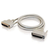 C2G 03040 DB25 M/M Serial RS232 Null Modem Cable, Beige (10 Feet, 3.04 Meters)