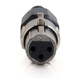 XLR in-Line Female Connector - Connecter - Color: Black and Silver