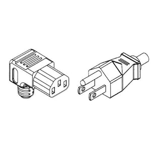 NA Horizizontal Down Powercord -6ft