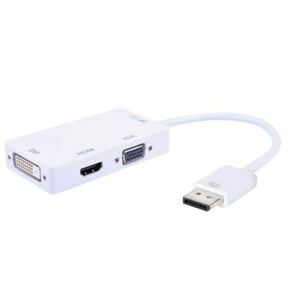 Techly IADAP DP-COMBOF2 3 in 1 Display Port to Hdmi/Dvi/Vga