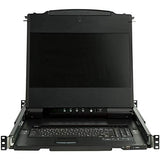 17" HD Rackmount KVM Console - Dual Rail - Cables and Mounting Brackets Included - DVI and VGA - Rackmount LCD Monitor