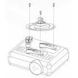 Techly Extendable Ceiling Mount for Projector