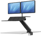 Lotus Rt Sit-Stand Workstation Dual White